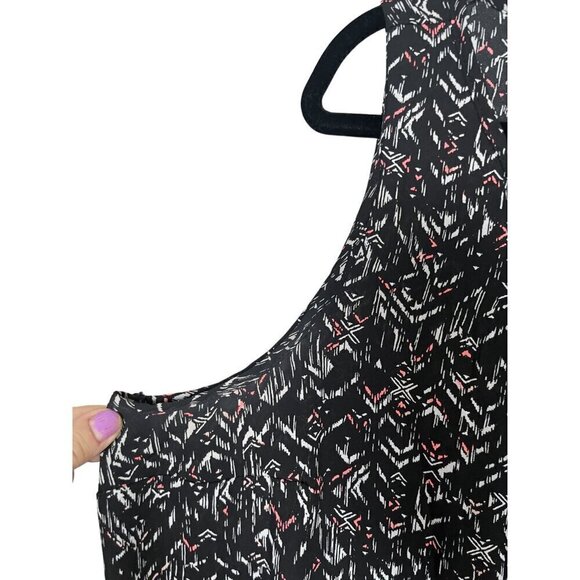 Torrid Top Women 1X Black Pullover Tank Aztec Western Boho Retro Summer Flowy - Picture 7 of 15